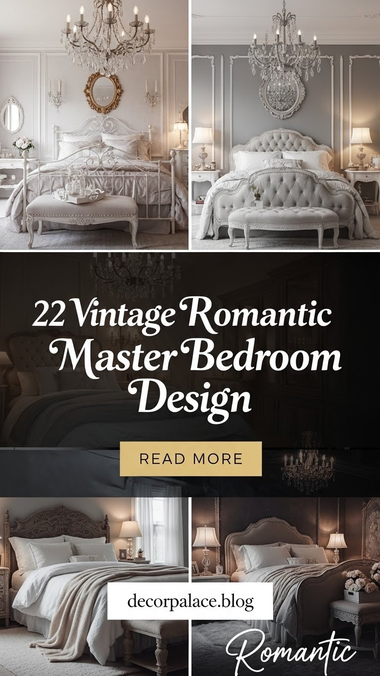 22 Vintage Romantic Master Bedroom Design Ideas That Feel Like a Fairy Tale 2 22 Vintage Romantic Master Bedroom Design Ideas That Feel Like a Fairy Tale