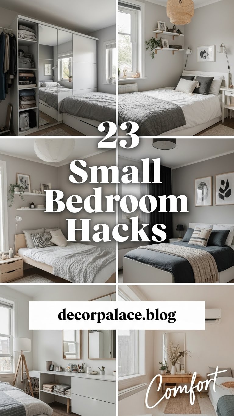 23 Genius Small Bedroom Hacks to Maximize Your Space Comfort Tonight 1
