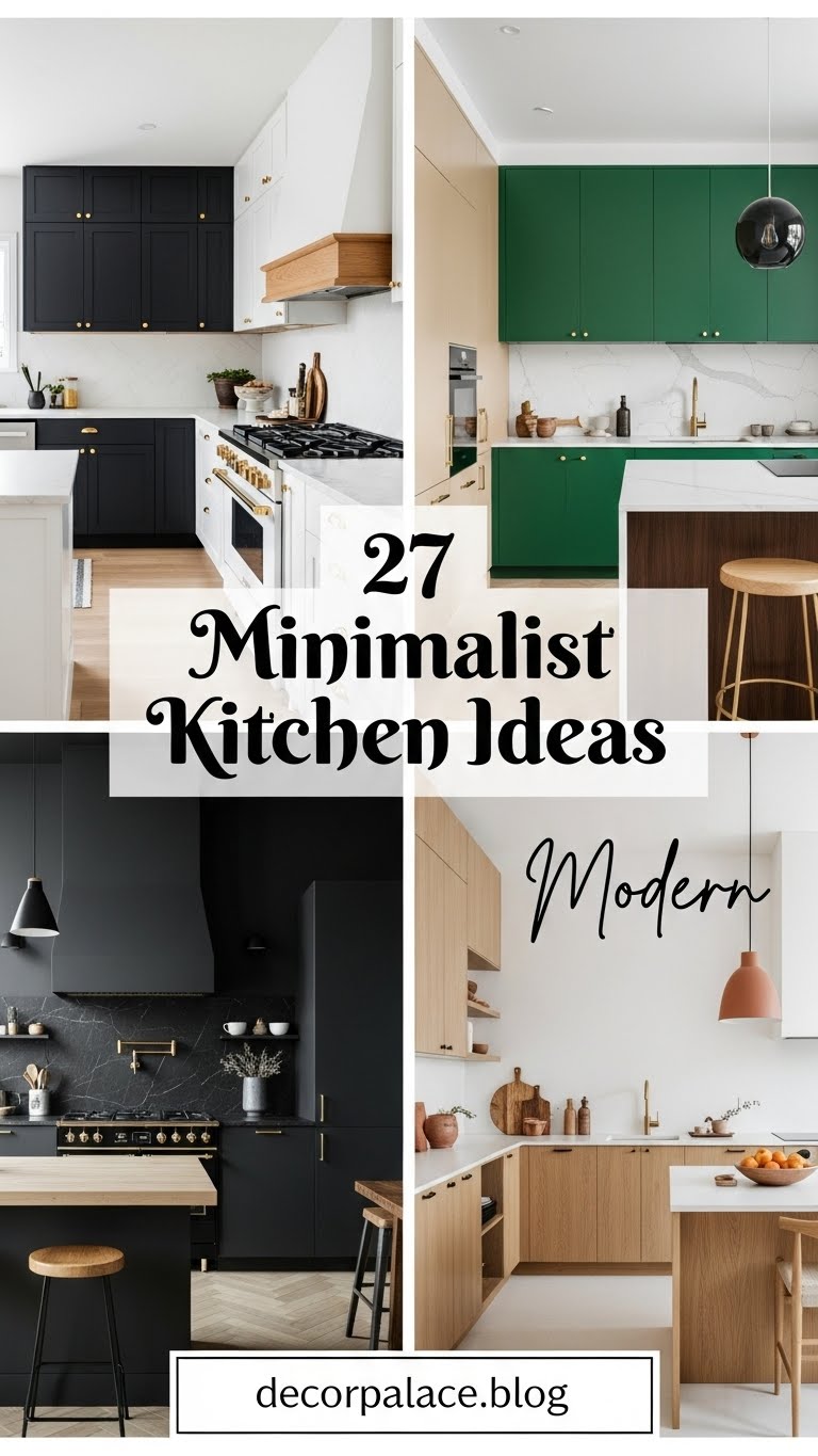 27 Minimalist Kitchen Ideas
