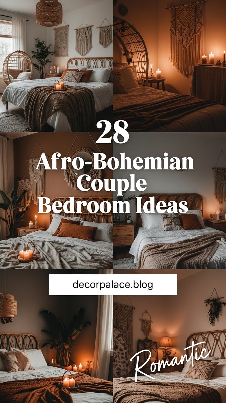 28 Afro Bohemian Couple Bedroom Decor Ideas That Radiate Soul and Style 1