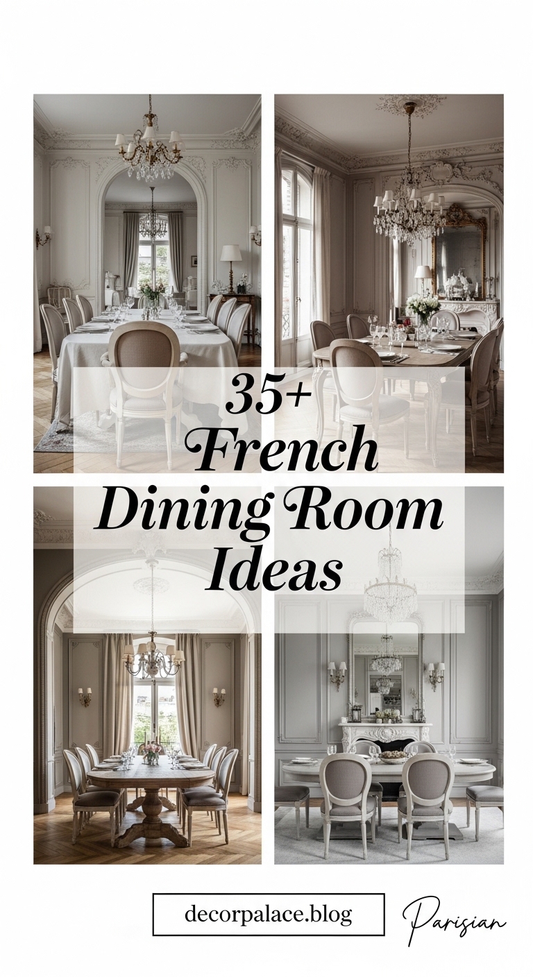 35 French Parisian Dining Room Ideas