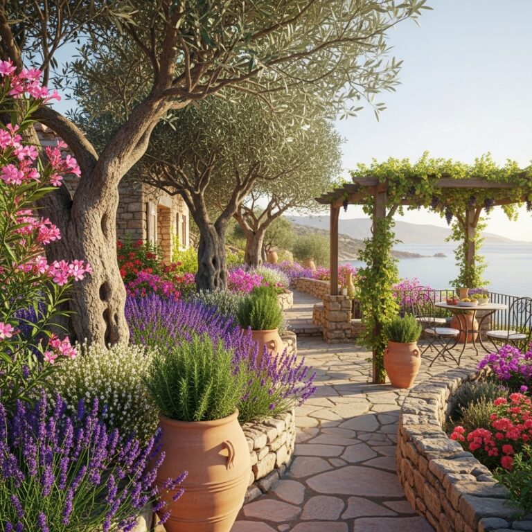 21+ Mediterranean Garden Ideas That like Sun-Soaked Escape