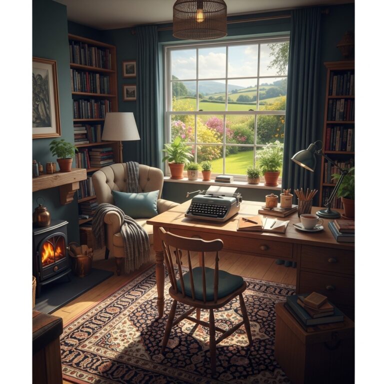 35+ English Countryside Home Office Ideas Like a Cozy Escape