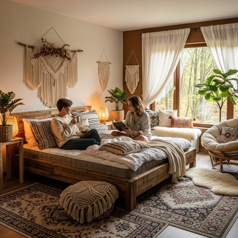 21 Forest Boho Couple Bedroom Ideas That Feel Like a Magical Treehouse Escape