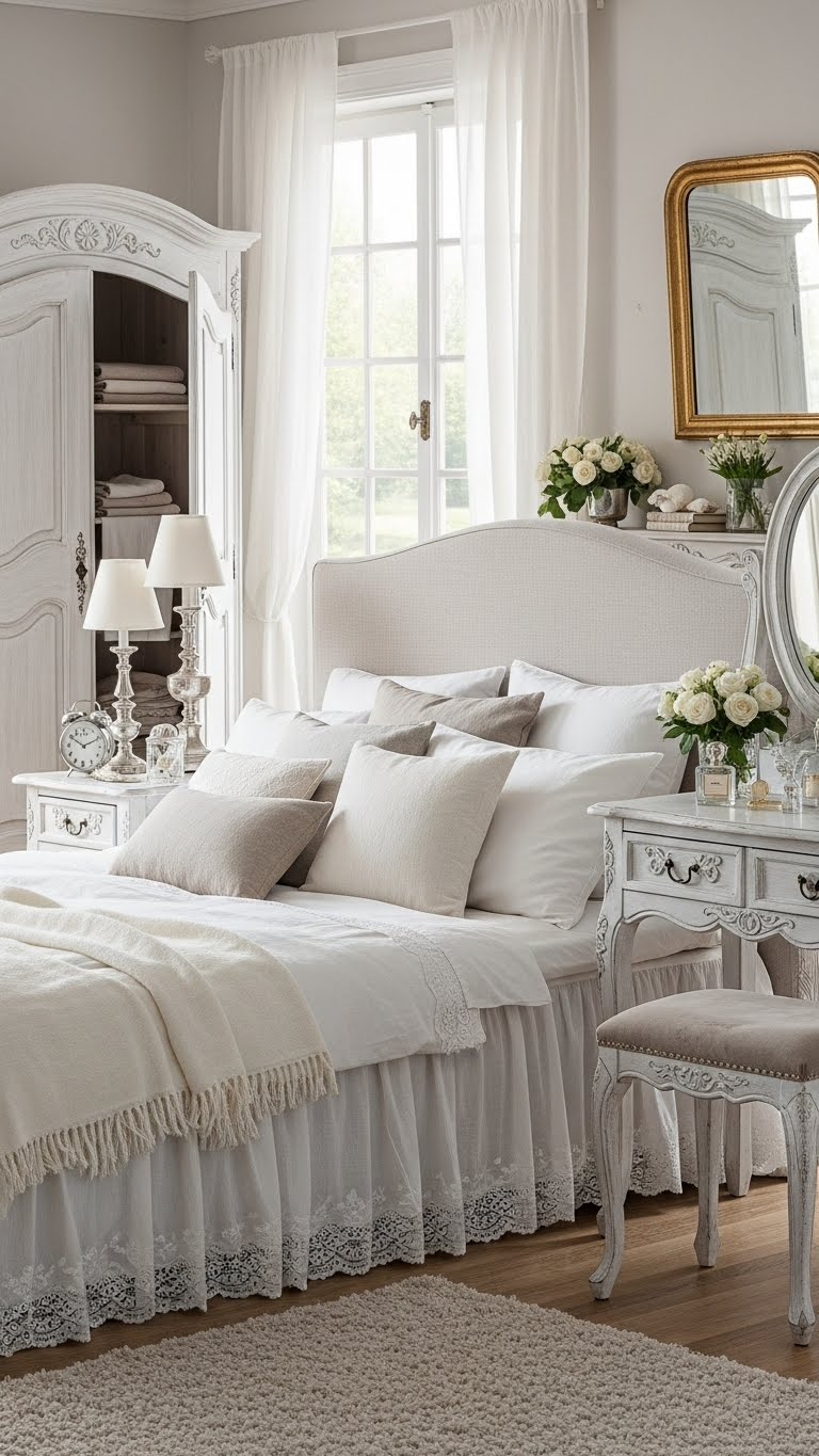 18 French Couple Bedroom Ideas That Feel Like a Romantic Chateau 3 image 1027