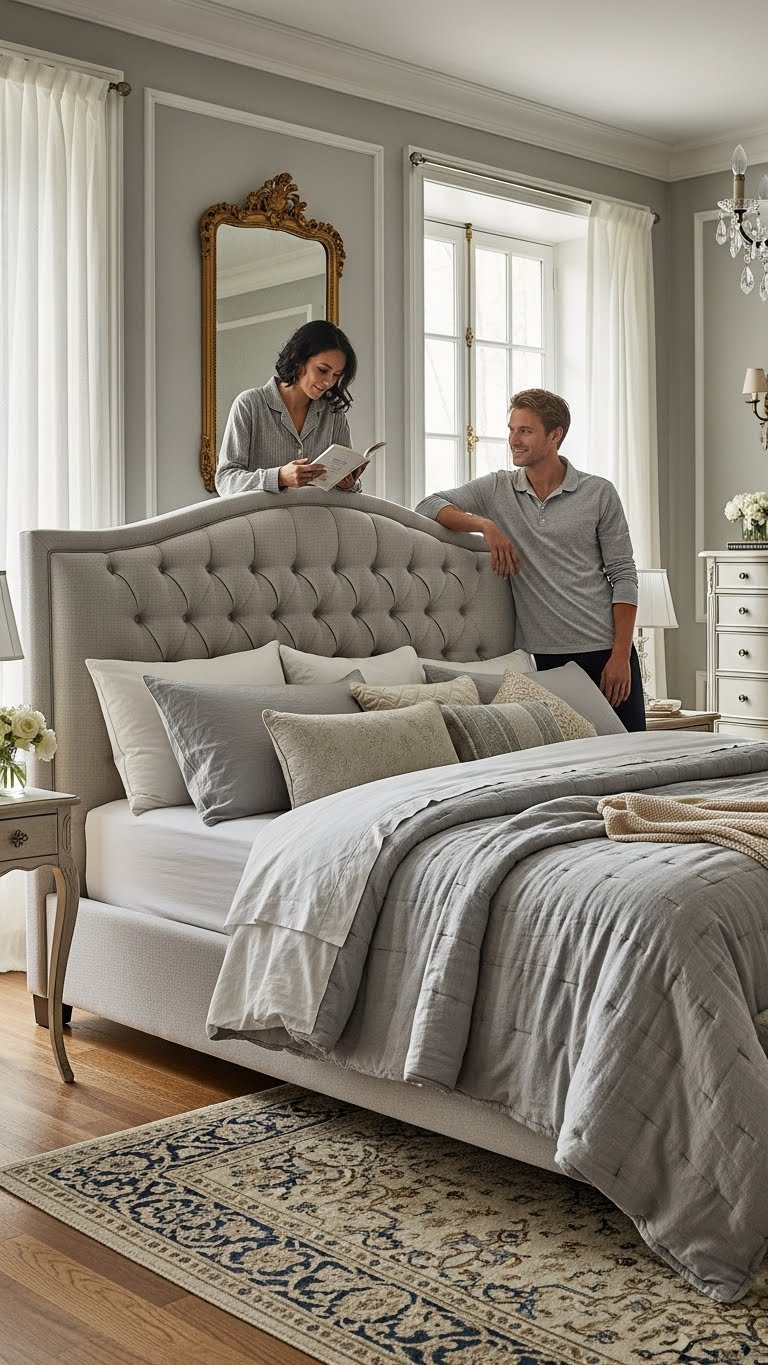 18 French Couple Bedroom Ideas That Feel Like a Romantic Chateau 6 image 1030