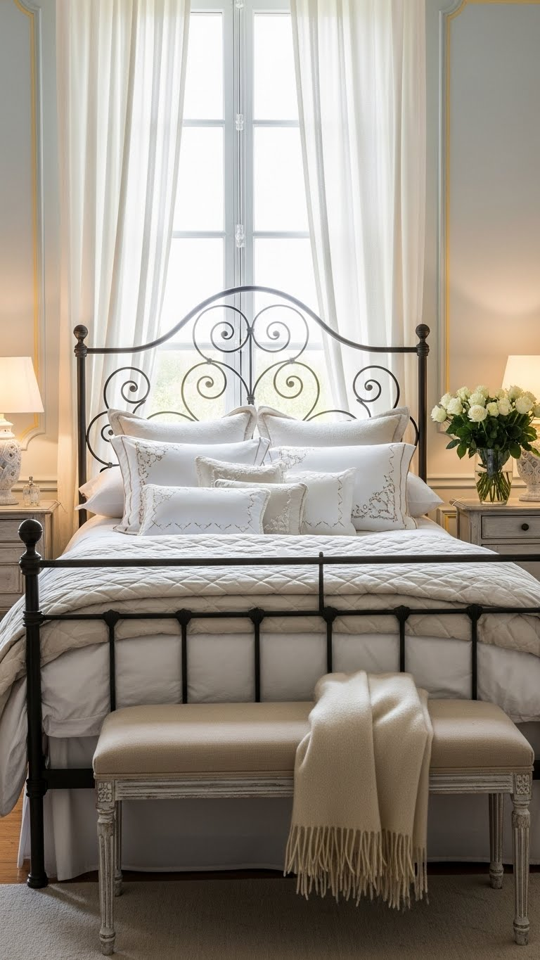18 French Couple Bedroom Ideas That Feel Like a Romantic Chateau 11 image 1035