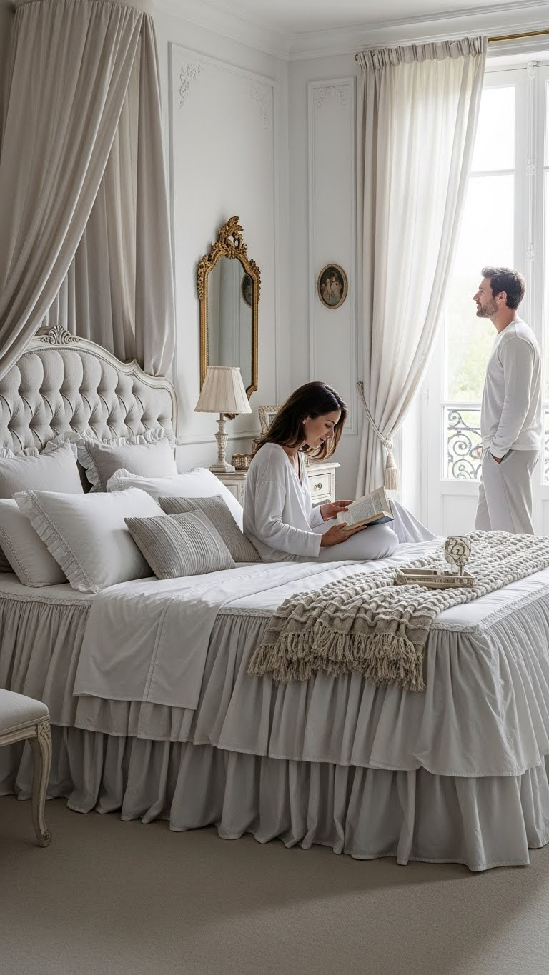 18 French Couple Bedroom Ideas That Feel Like a Romantic Chateau 12 image 1036