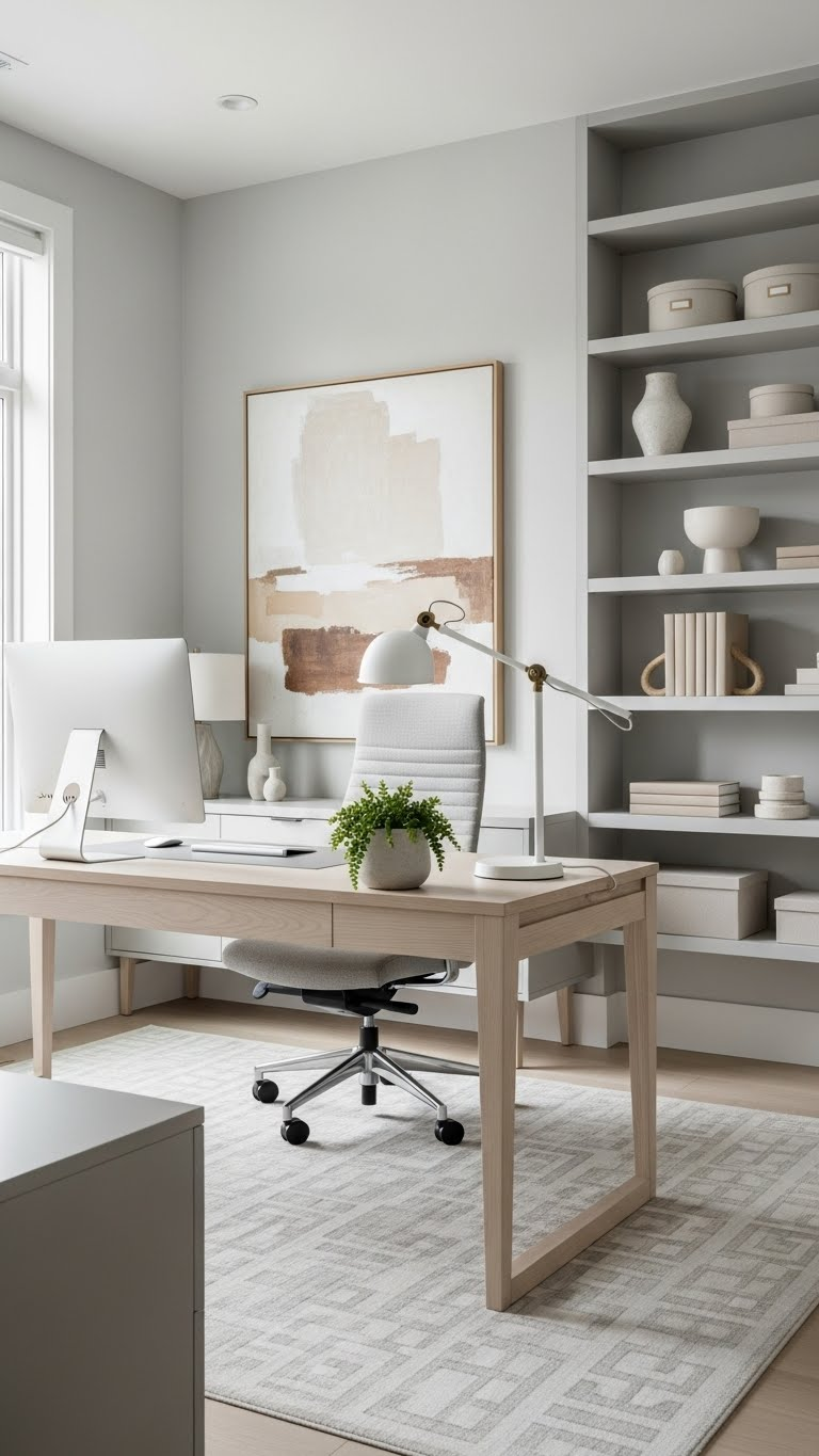 15 Design a Sleek Home Office with Neutral Palettes 3 image 107