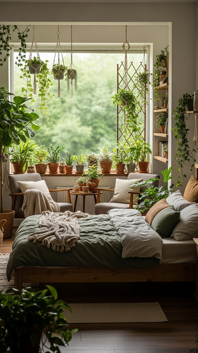 17+Plant Filled Romantic Couple Bedroom Ideas For Nature Indoors 5 image 1072