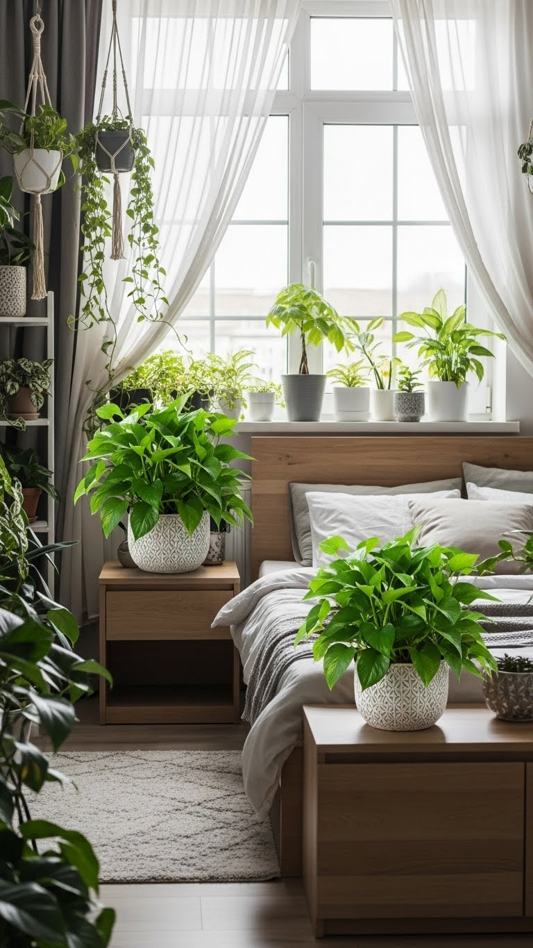 17+Plant Filled Romantic Couple Bedroom Ideas For Nature Indoors 6 image 1073