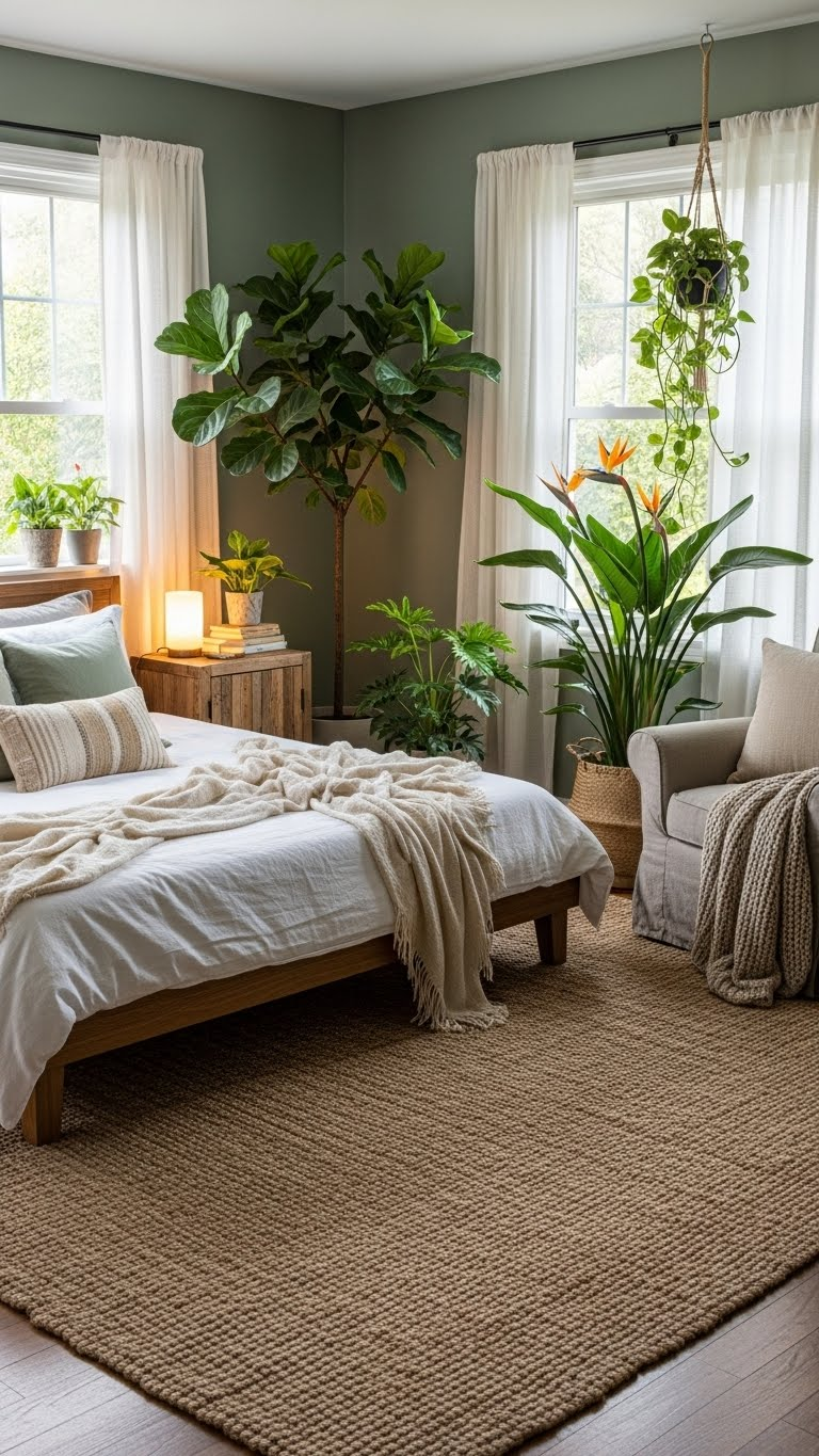 17+Plant Filled Romantic Couple Bedroom Ideas For Nature Indoors 7 image 1074
