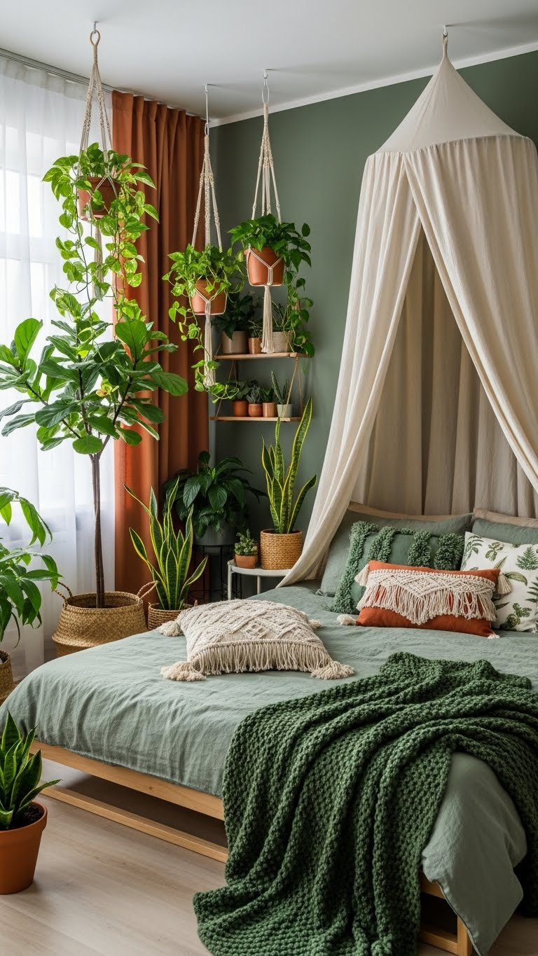 17+Plant Filled Romantic Couple Bedroom Ideas For Nature Indoors 8 image 1076