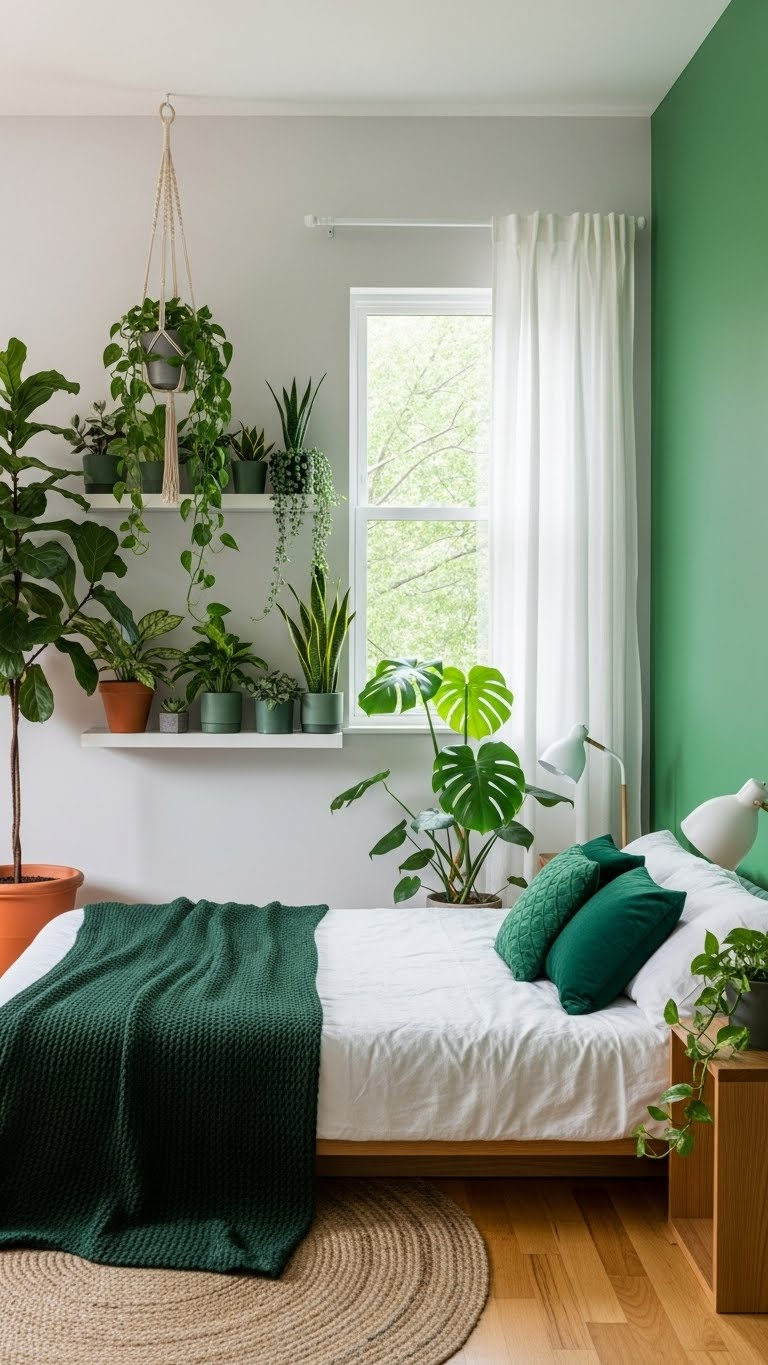 17+Plant Filled Romantic Couple Bedroom Ideas For Nature Indoors 9 image 1077