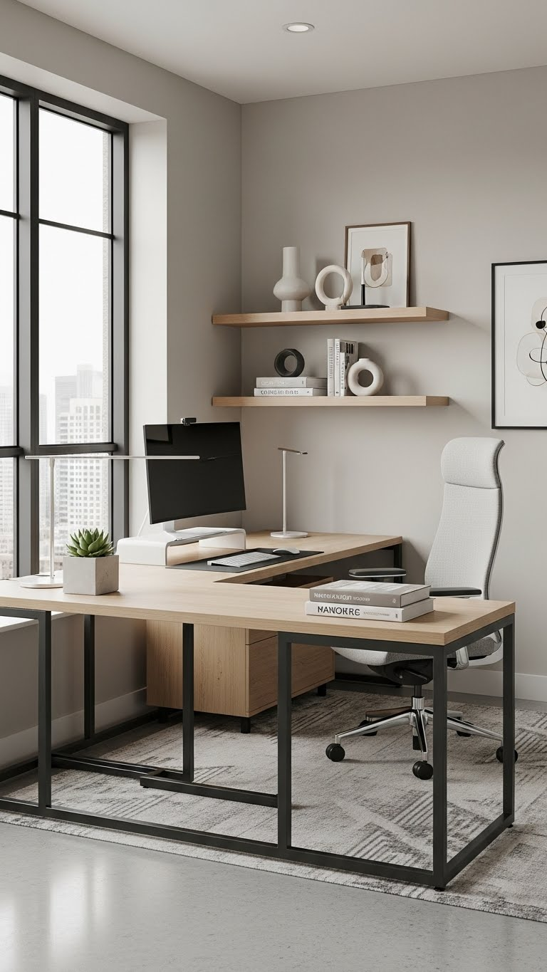 15 Design a Sleek Home Office with Neutral Palettes 4 image 108