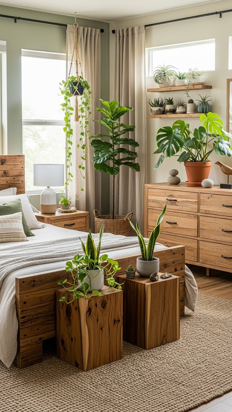 17+Plant Filled Romantic Couple Bedroom Ideas For Nature Indoors 11 image 1080