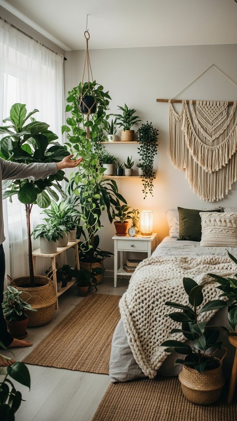 17+Plant Filled Romantic Couple Bedroom Ideas For Nature Indoors 16 image 1088