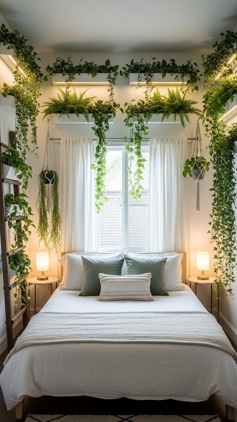 17+Plant Filled Romantic Couple Bedroom Ideas For Nature Indoors 17 image 1089