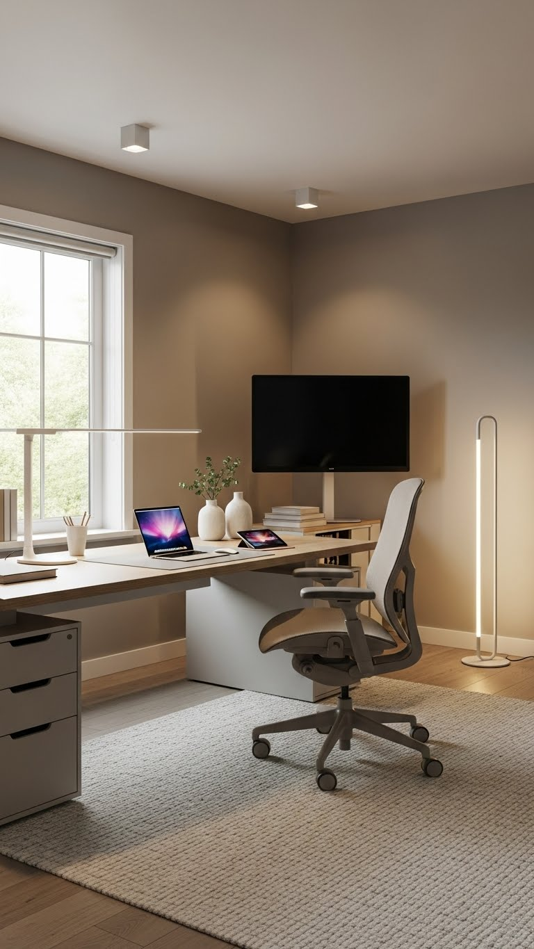 15 Design a Sleek Home Office with Neutral Palettes 7 image 111