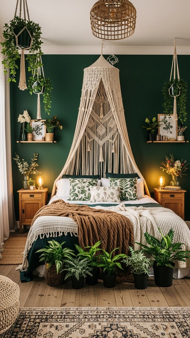 21 Forest Boho Couple Bedroom Ideas That Feel Like a Magical Treehouse Escape 3 image 1191