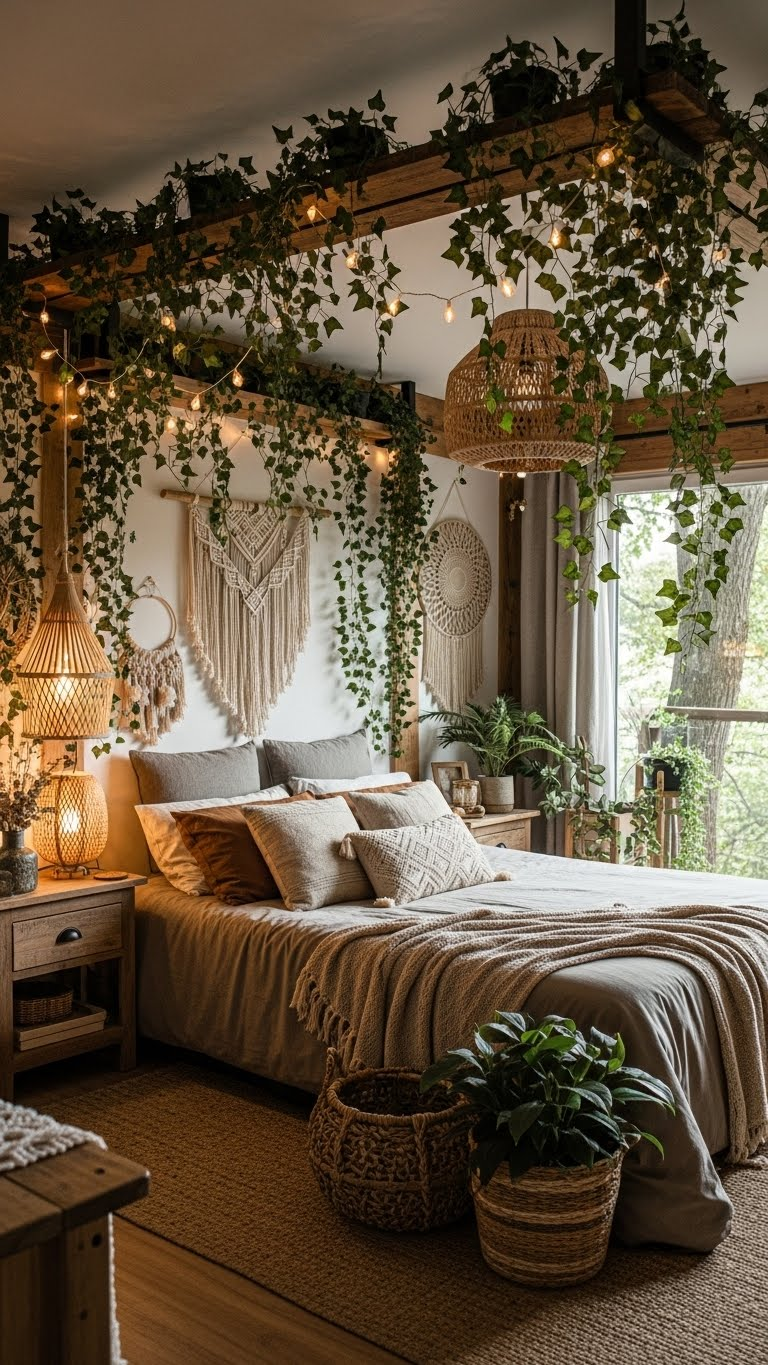 21 Forest Boho Couple Bedroom Ideas That Feel Like a Magical Treehouse Escape 4 image 1192