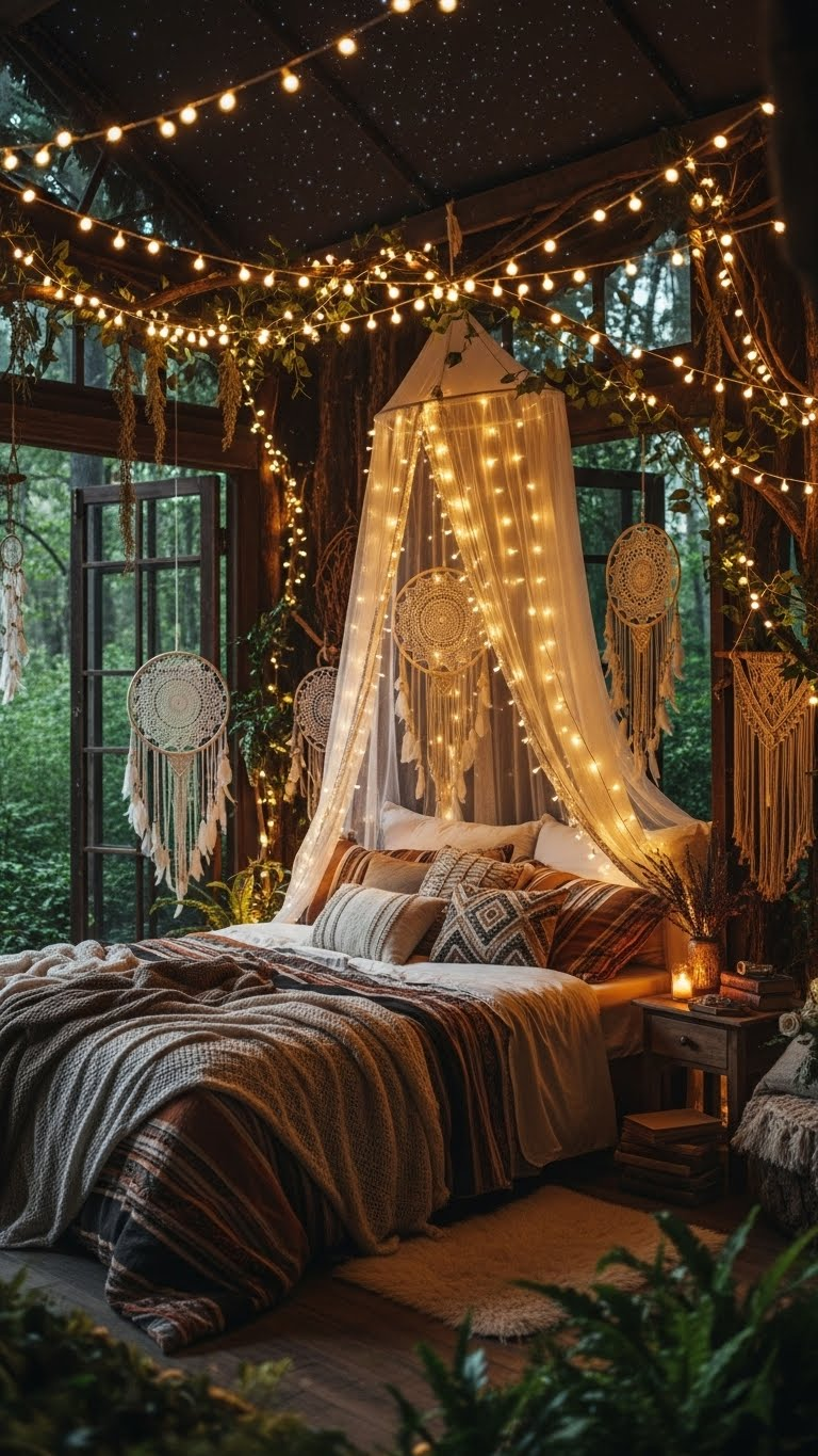21 Forest Boho Couple Bedroom Ideas That Feel Like a Magical Treehouse Escape 7 image 1195