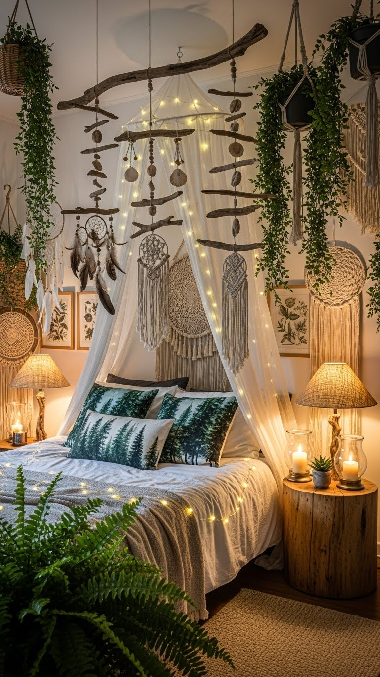 21 Forest Boho Couple Bedroom Ideas That Feel Like a Magical Treehouse Escape 13 image 1201