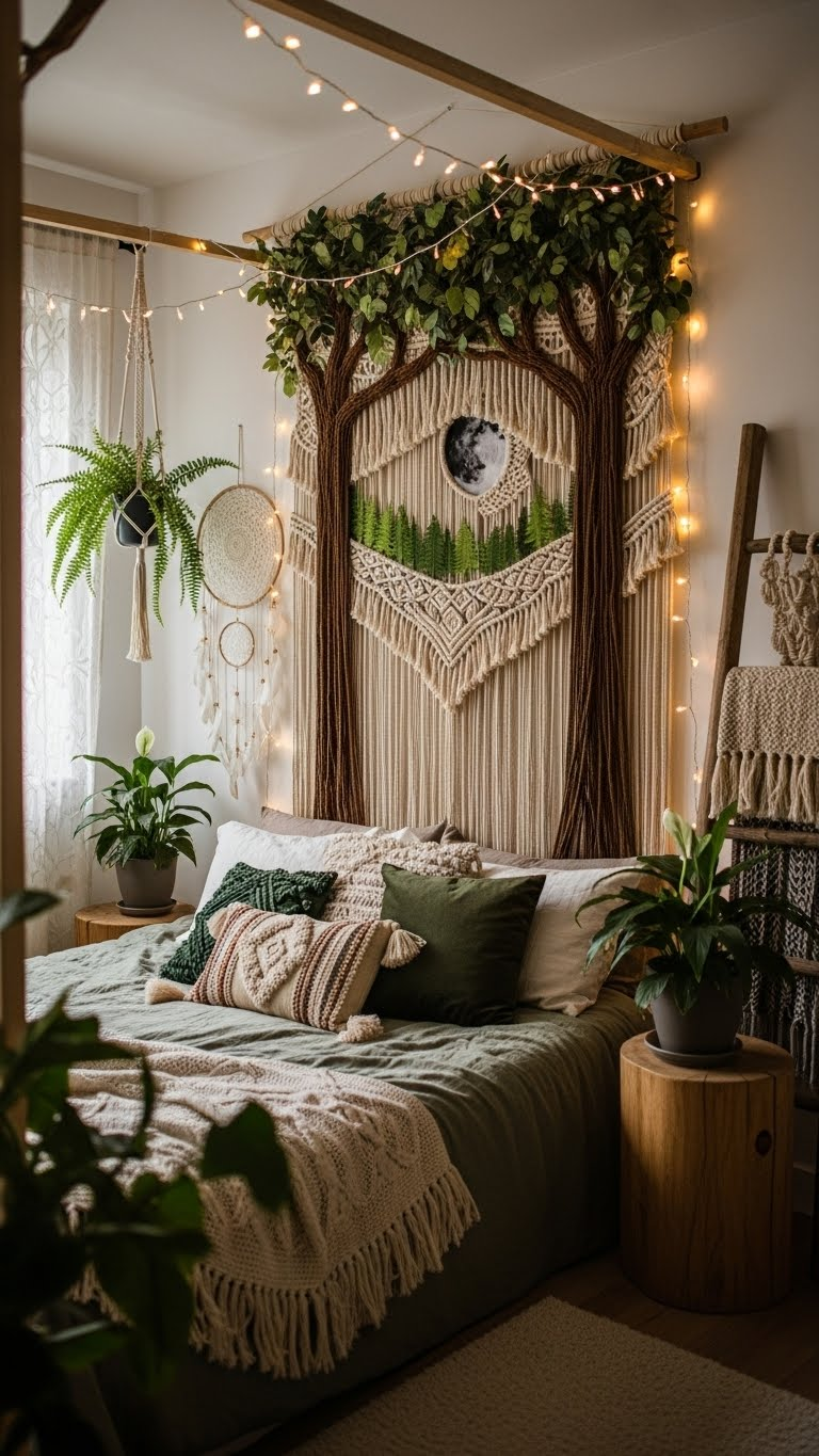 21 Forest Boho Couple Bedroom Ideas That Feel Like a Magical Treehouse Escape 20 image 1208