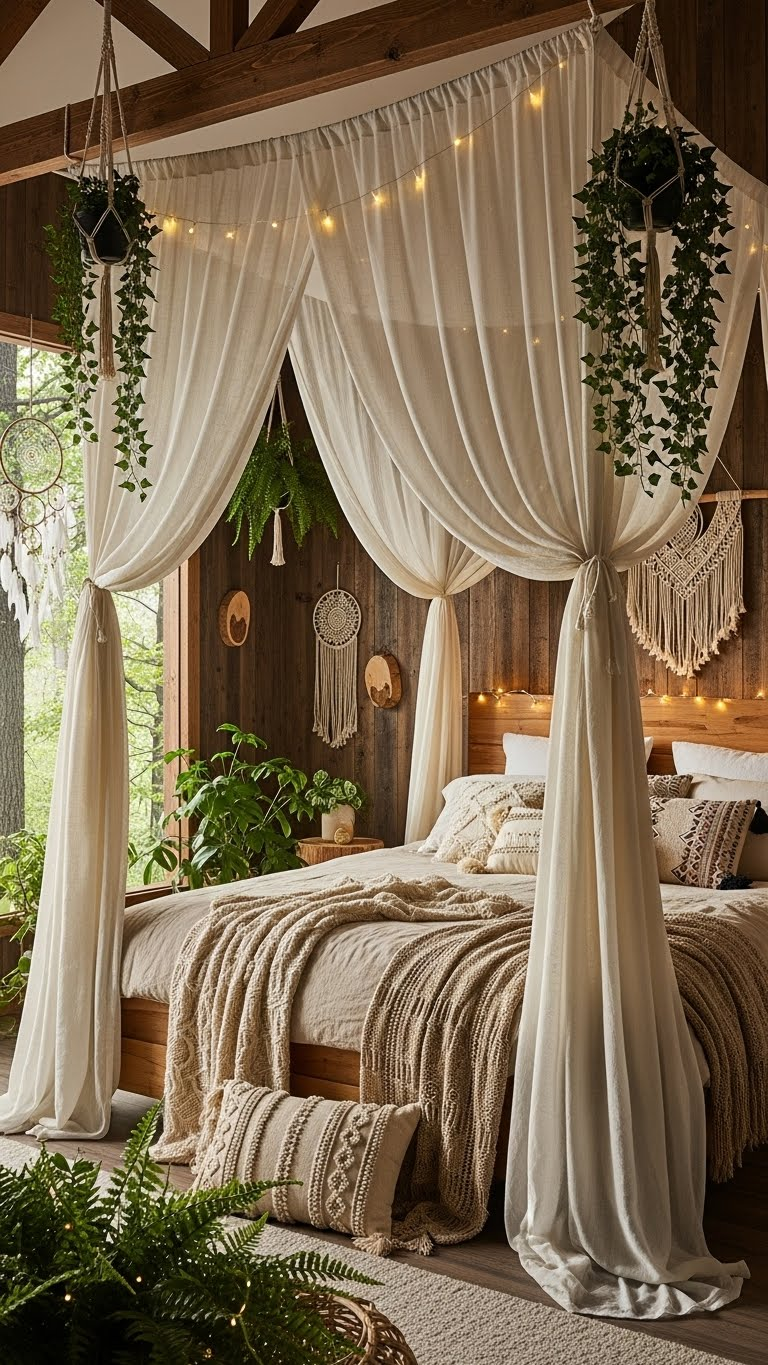 21 Forest Boho Couple Bedroom Ideas That Feel Like a Magical Treehouse Escape 23 image 1211