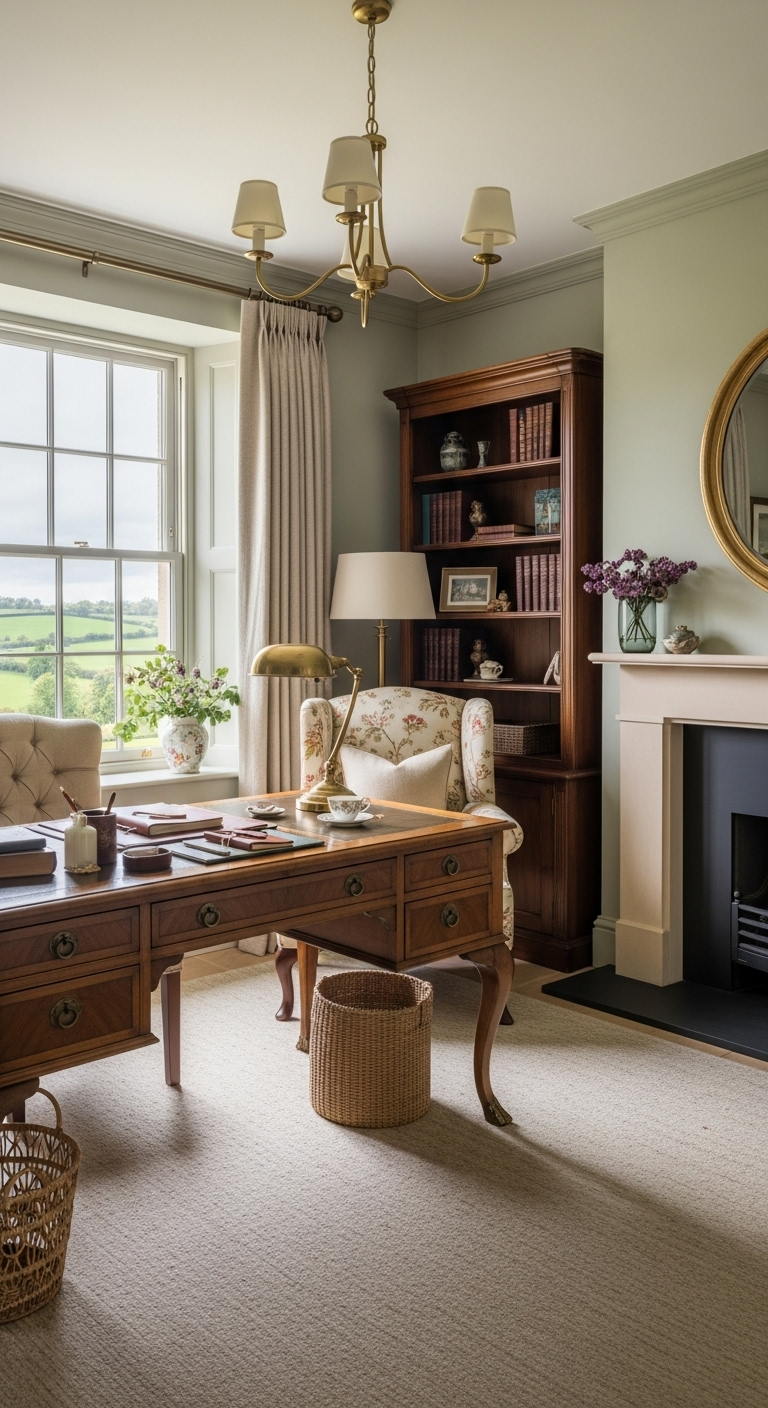 35+ English Countryside Home Office Ideas Like a Cozy Escape 3 image 2449
