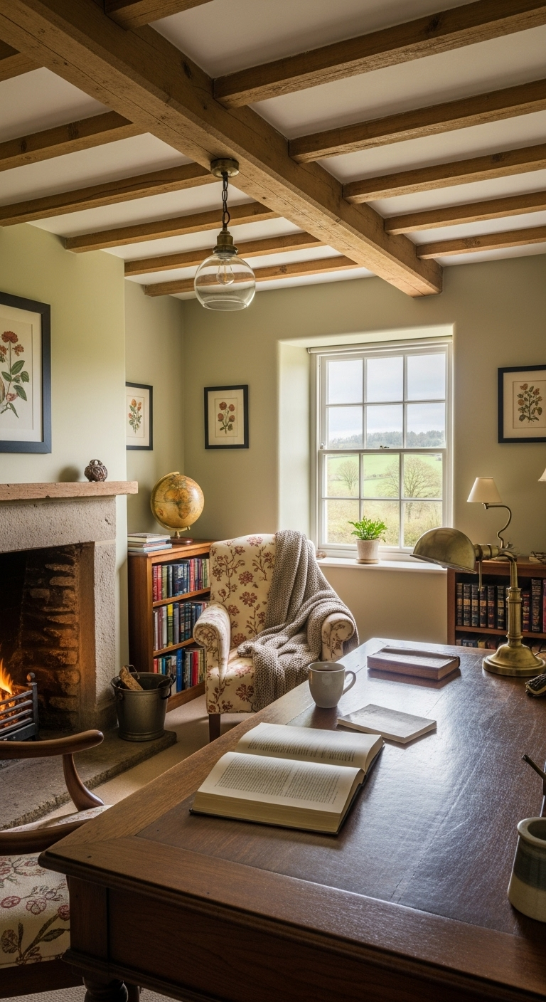 35+ English Countryside Home Office Ideas Like a Cozy Escape 6 image 2452