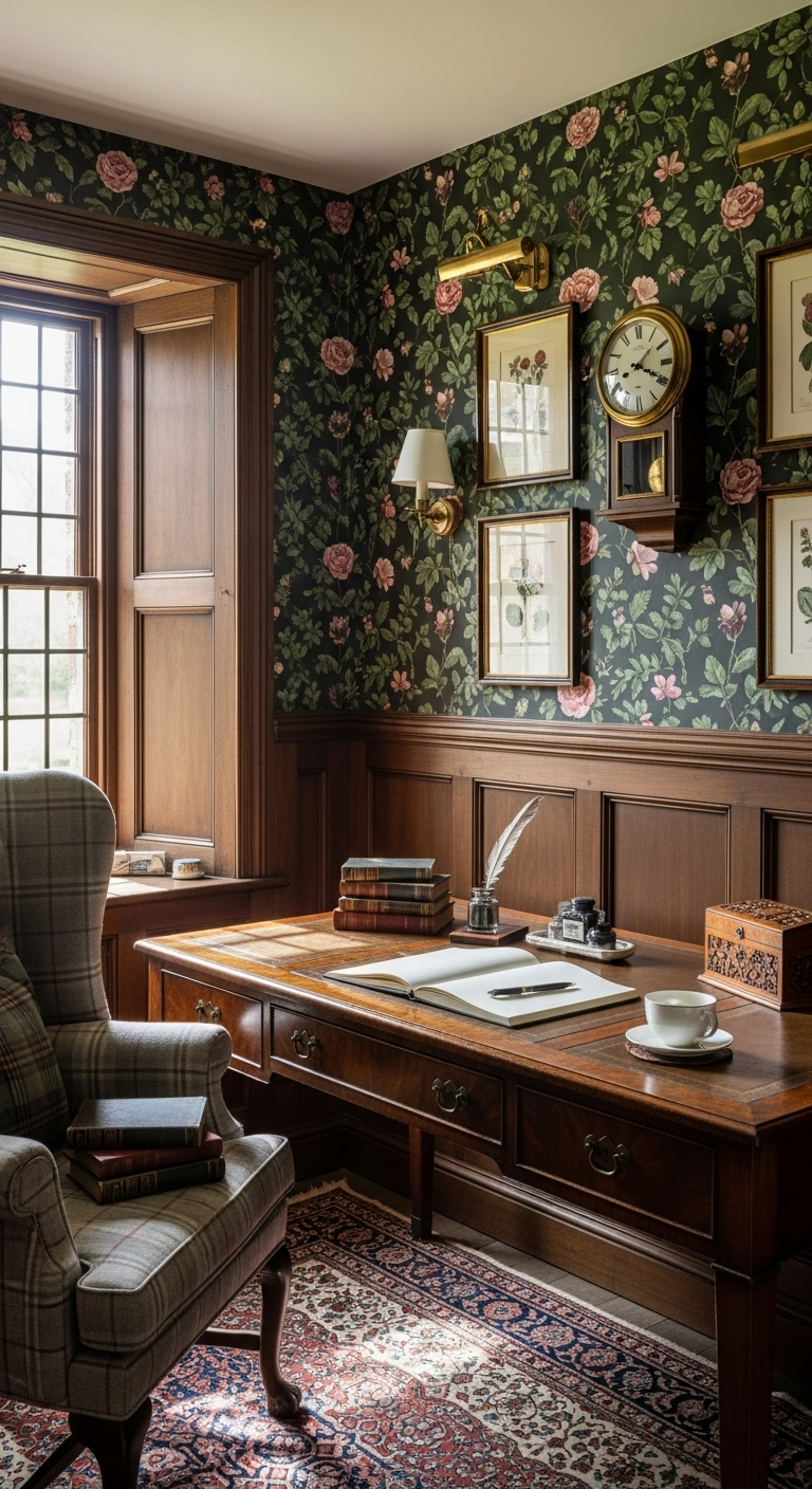 35+ English Countryside Home Office Ideas Like a Cozy Escape 10 image 2456