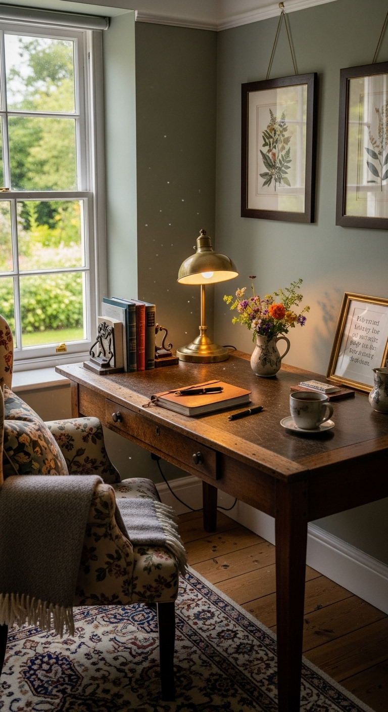35+ English Countryside Home Office Ideas Like a Cozy Escape 11 image 2457