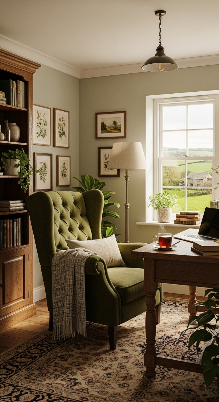 35+ English Countryside Home Office Ideas Like a Cozy Escape 12 image 2458