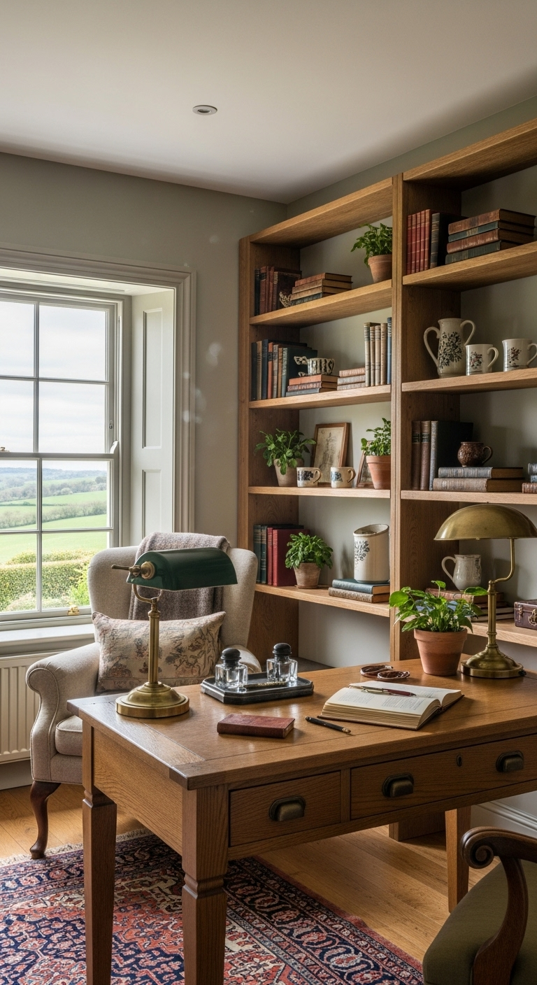 35+ English Countryside Home Office Ideas Like a Cozy Escape 13 image 2459