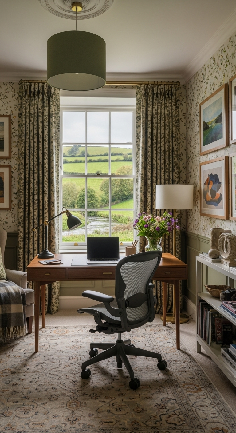 35+ English Countryside Home Office Ideas Like a Cozy Escape 14 image 2460