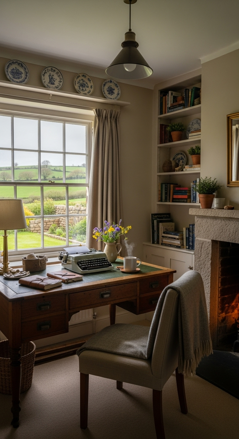 35+ English Countryside Home Office Ideas Like a Cozy Escape 18 image 2464