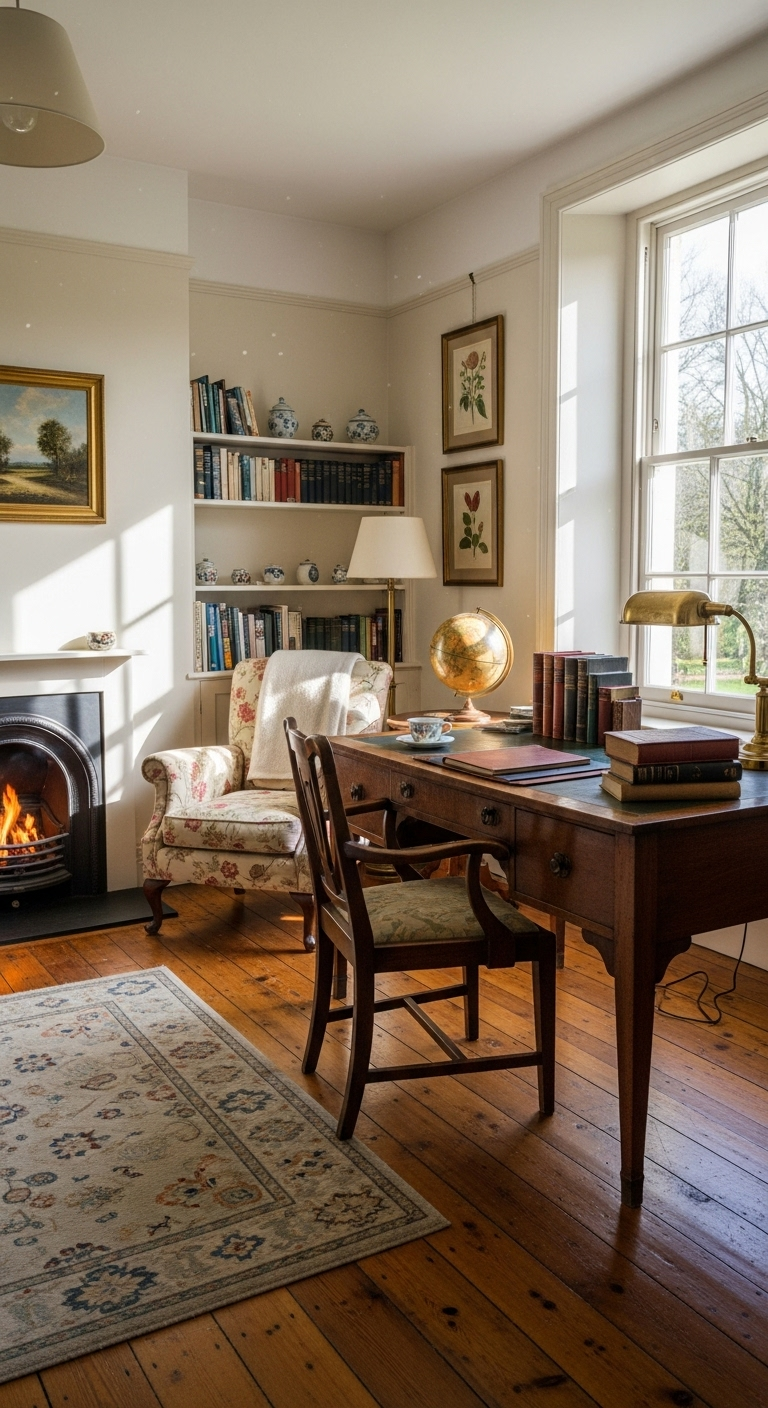 35+ English Countryside Home Office Ideas Like a Cozy Escape 19 image 2465