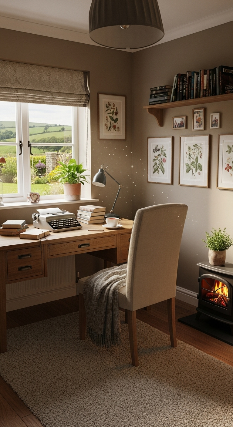 35+ English Countryside Home Office Ideas Like a Cozy Escape 23 image 2469