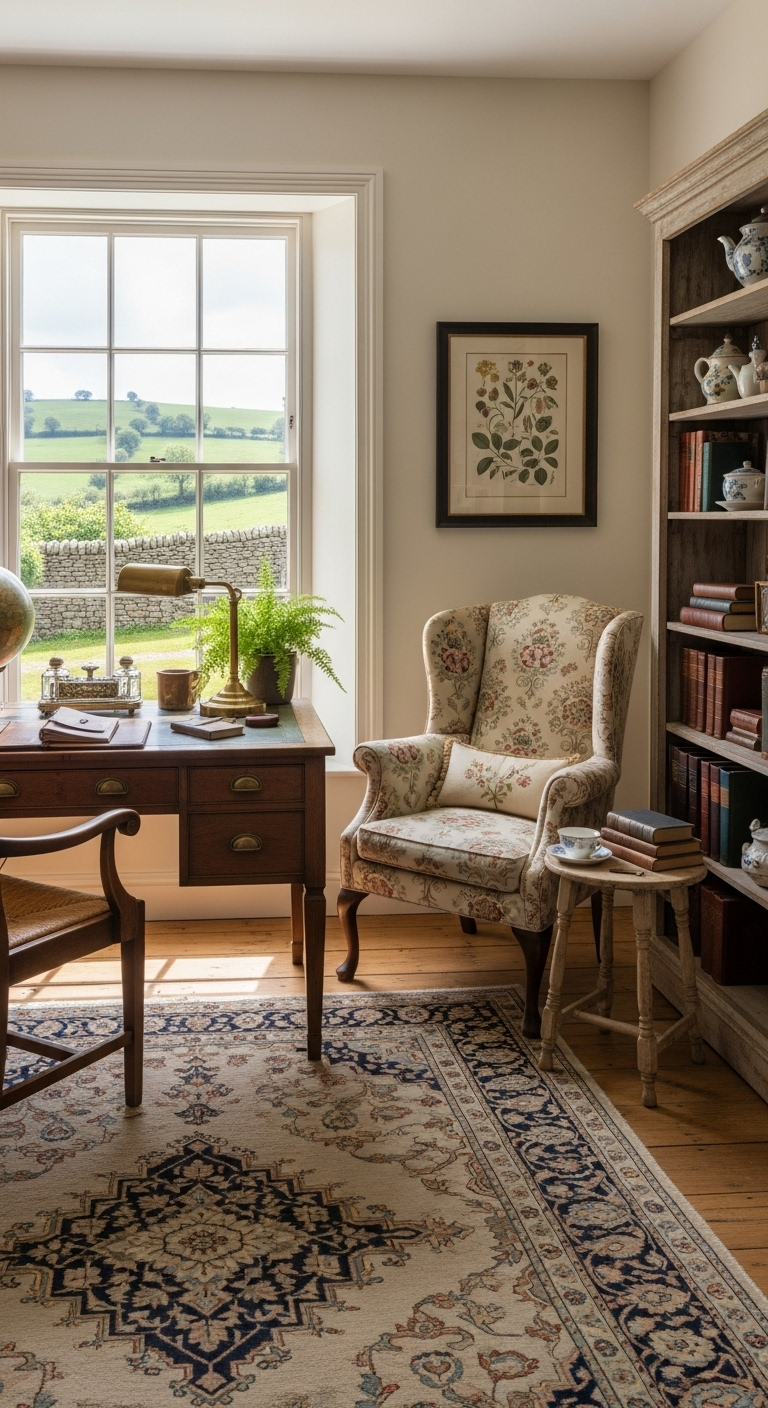 35+ English Countryside Home Office Ideas Like a Cozy Escape 25 image 2471