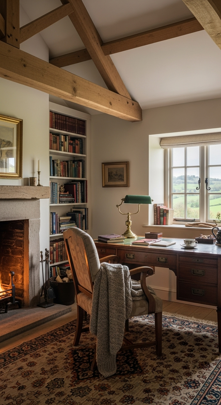 35+ English Countryside Home Office Ideas Like a Cozy Escape 26 image 2472