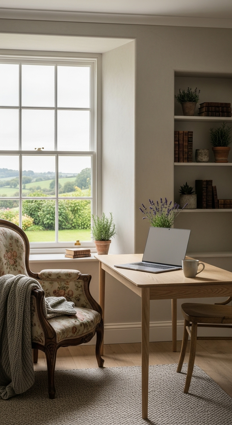 35+ English Countryside Home Office Ideas Like a Cozy Escape 27 image 2473