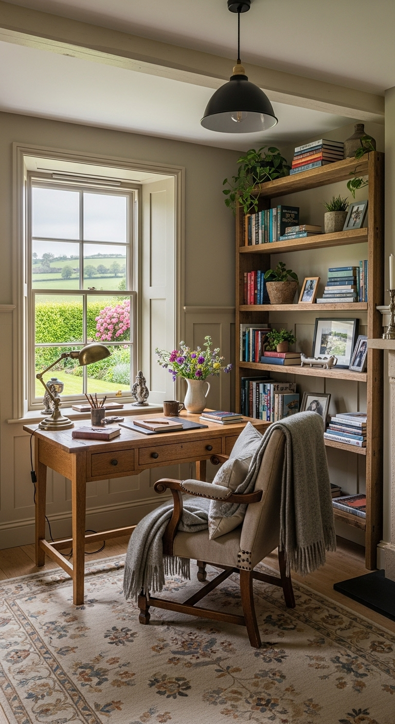 35+ English Countryside Home Office Ideas Like a Cozy Escape 28 image 2474