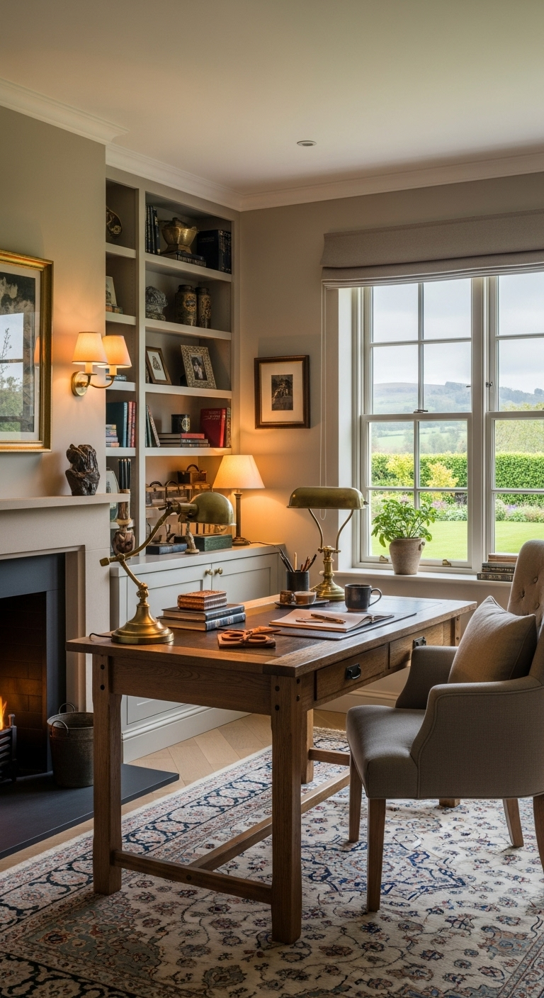 35+ English Countryside Home Office Ideas Like a Cozy Escape 29 image 2475