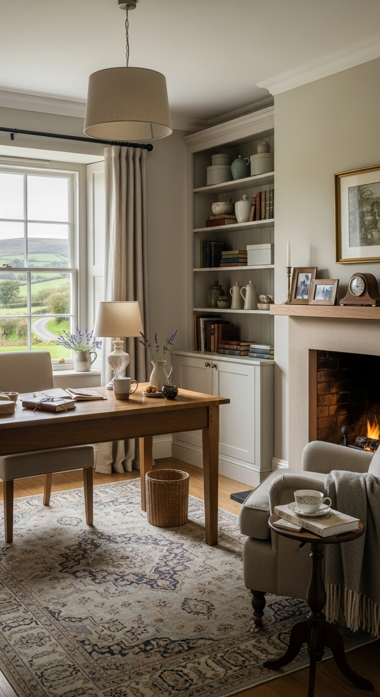 35+ English Countryside Home Office Ideas Like a Cozy Escape 31 image 2477