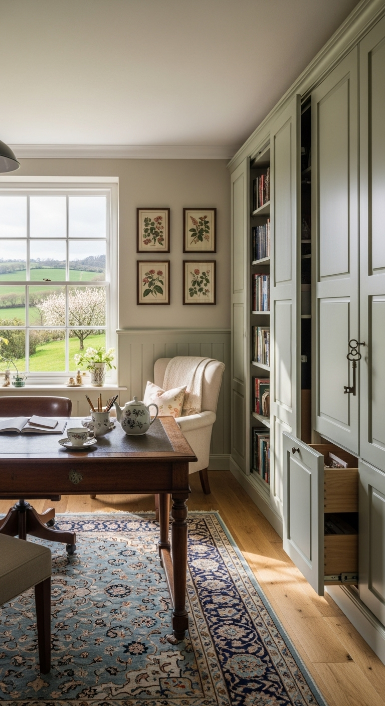 35+ English Countryside Home Office Ideas Like a Cozy Escape 32 image 2478