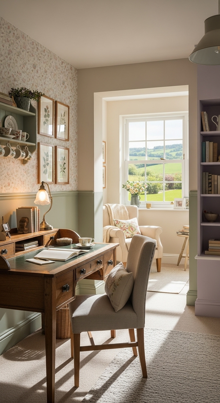 35+ English Countryside Home Office Ideas Like a Cozy Escape 33 image 2479