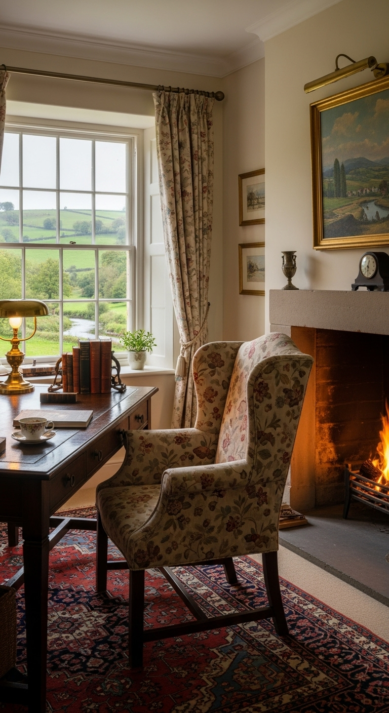 35+ English Countryside Home Office Ideas Like a Cozy Escape 39 image 2485