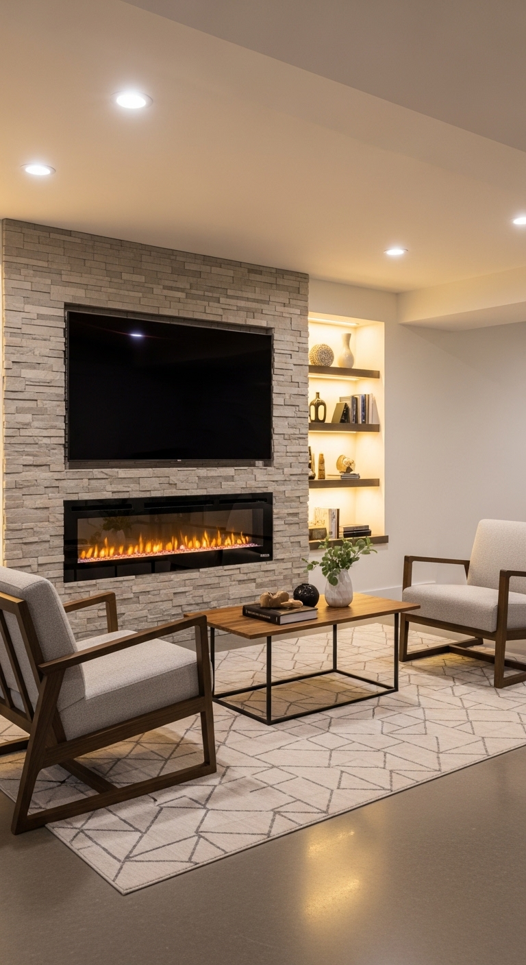 42+ Modern Basement Remodel Decor Ideas 36 image 3536