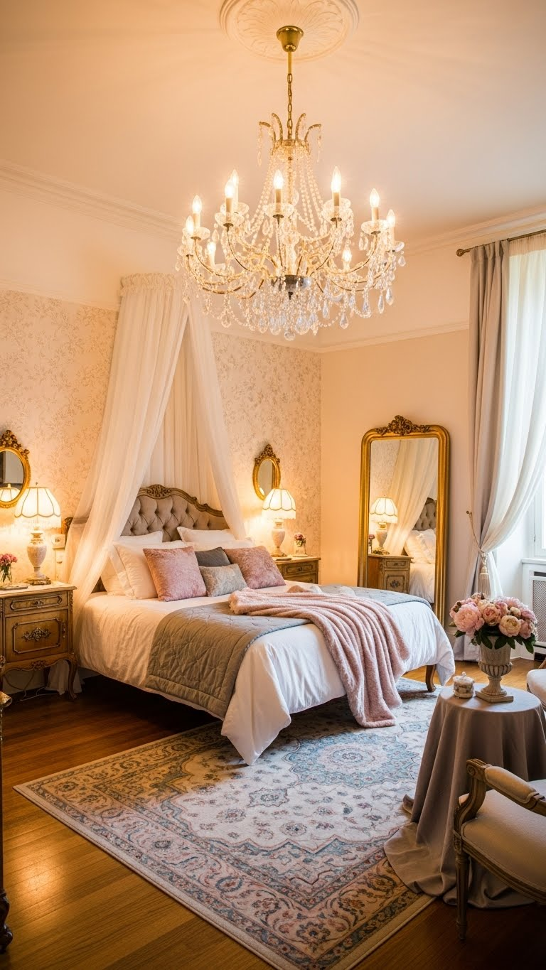 22 Vintage Romantic Master Bedroom Design Ideas That Feel Like a Fairy Tale 4 image 819